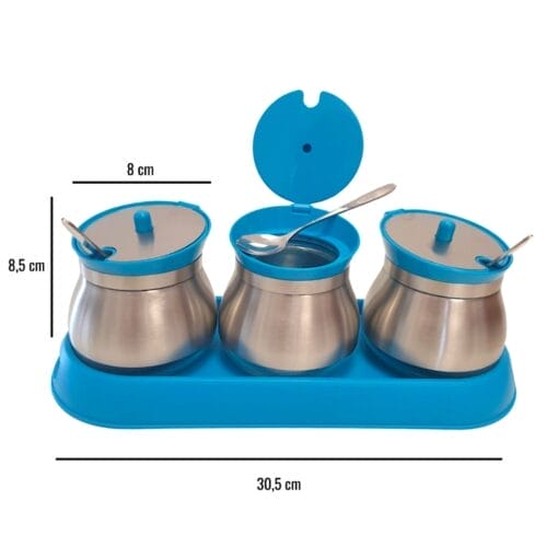 Set Menaje De Cocina Para Almacenaje - Azul - Imagen 8