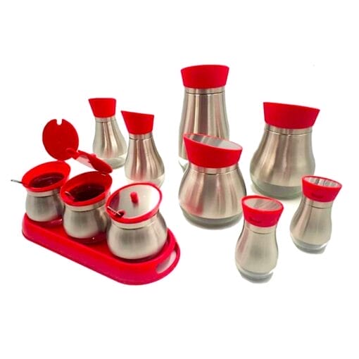 Set Menaje De Cocina Para Almacenaje - Rojo - Imagen 10