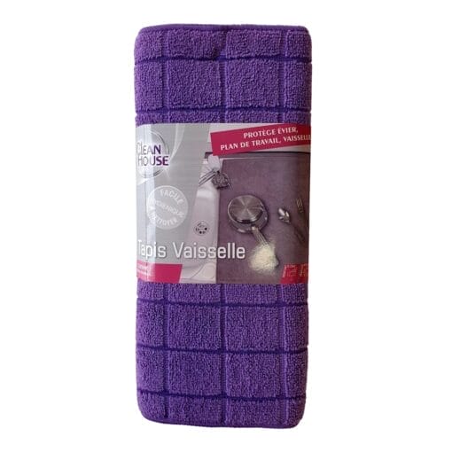 Tapete De Microfibra Para Secado De Vajilla - Purpura (40 X 30 Cm) - Imagen 3