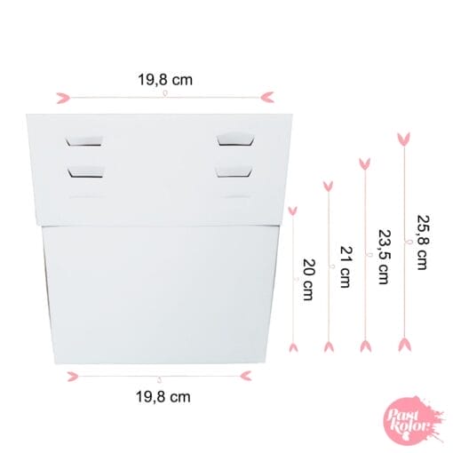 Set 10 Cajas Para Tarta Alturas Ajustables + Bases Redondas Dorada (1 Mm) - 18 Cm Ø - Imagen 2