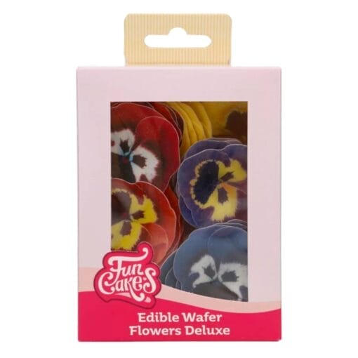 Flores De Papel Comestibles Funcakes - Mix Pensamiento PequeÑa - Imagen 3