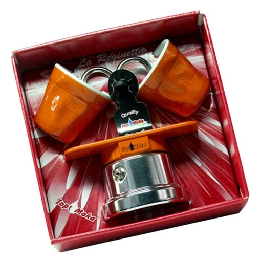 Set Cafetera "mini" Top Moka - Naranja (2 Tazas) - Imagen 2