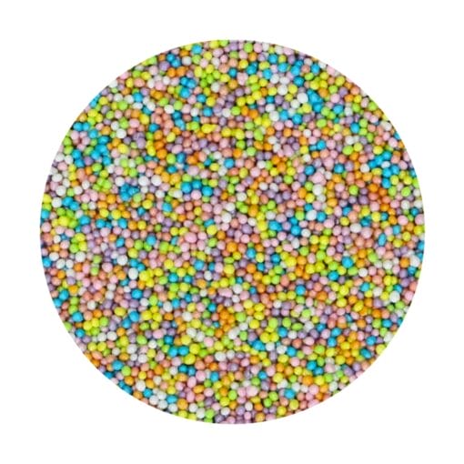 Perlas De Azucar (nonpareils) Funcakes - Shiny Disco 80 G - Imagen 2