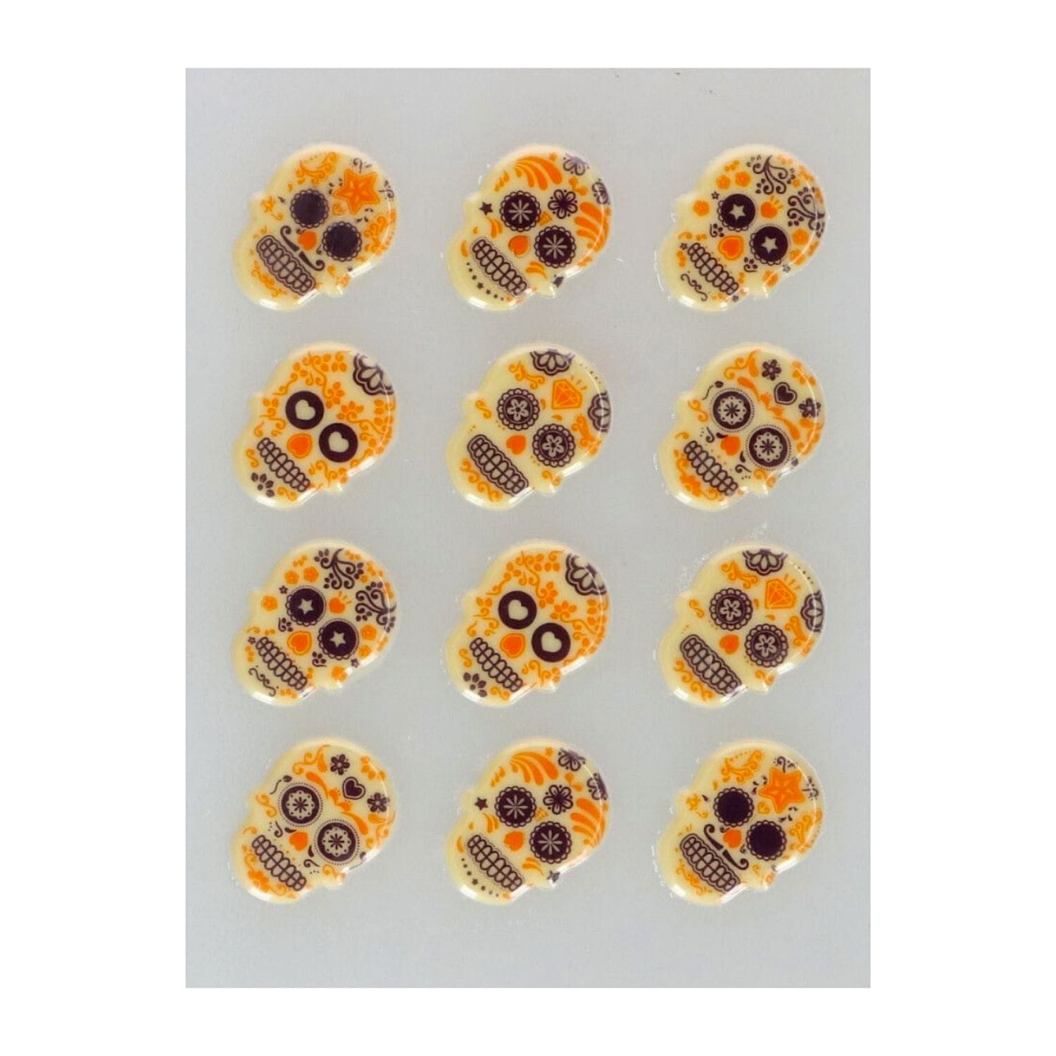 Decoraciones De Chocolate Funcakes - Calaveras Dia De Los Muertos - Imagen 2