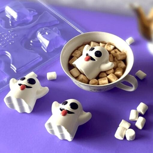 Molde Para Chocolate Bwb - Mini Fantasmas Halloween - Imagen 2