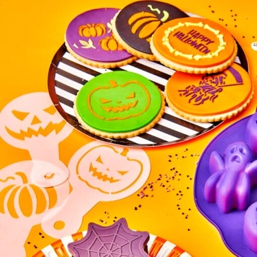 Set Stencils Plantillas Para Decorar Wilton - Halloween - Imagen 5