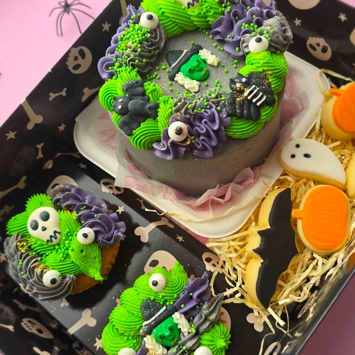 Set 2 Cajas Para Dulces Y Cupcakes Simply Making - Calaveras - Imagen 2