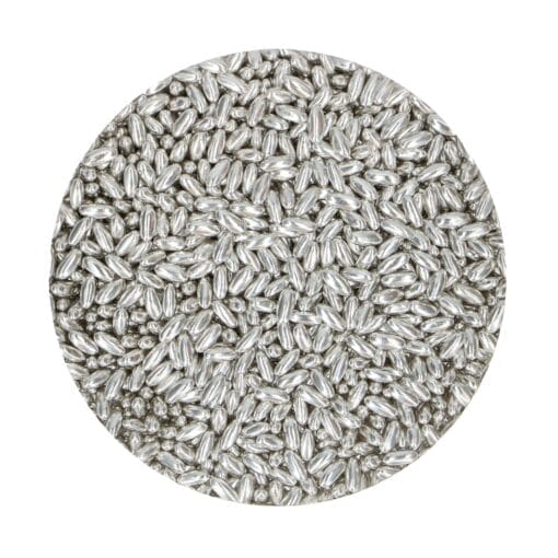 Sprinkles Funcakes Granos De Arroz - Plata Metalizado (80 G)