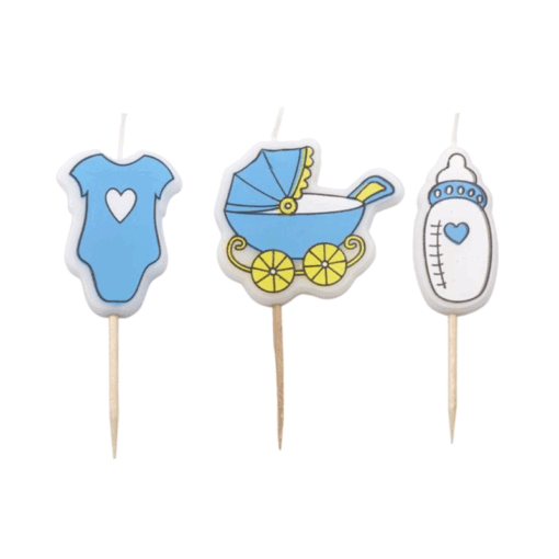 Velas Bebe Azules