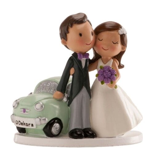 Figura Para Tarta Coche Just Married - Imagen 2