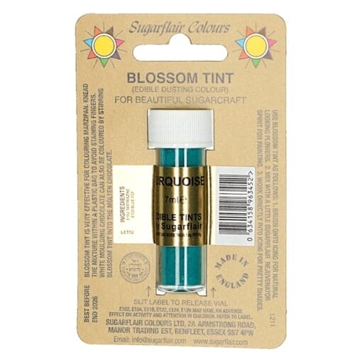 Colorante En Polvo Mate Sugarflair - Turquoise / Turquesa 7 Ml