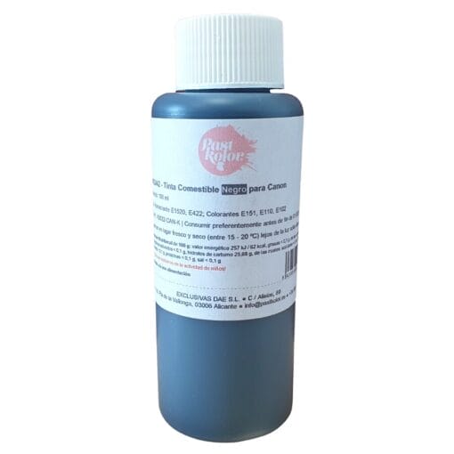 Bote De Recarga Tinta Comestible (canon) Pastkolor - Negro - Imagen 2