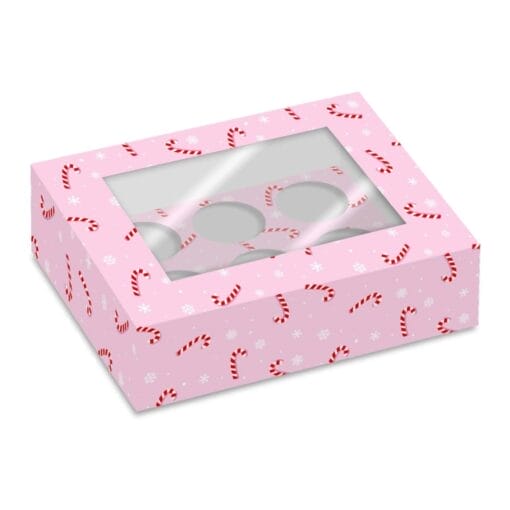 Set 2 Cajas Para 6 Cupcakes Simply Making - Bastones De Caramelo