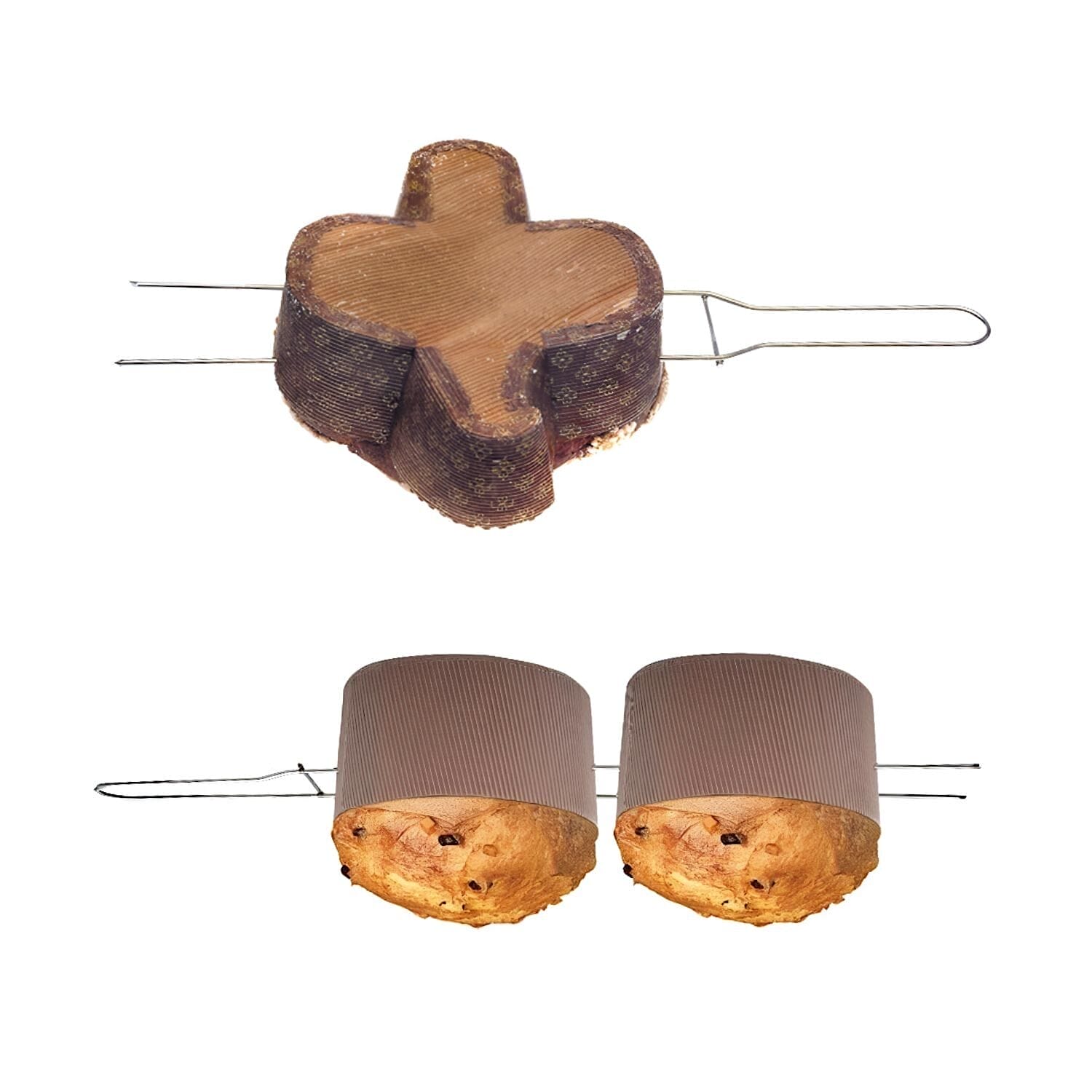 Tenedor Pincho Para Enfriar Panettones (52 Cm) 2 Puntas - Decora - Imagen 2